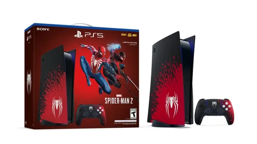Sony apresenta edição limitada do PS5 e controle DualSense de Marvel’s Spider-Man 2
