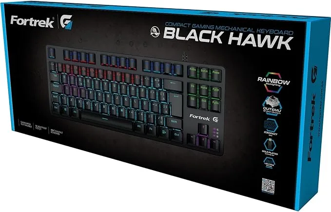 Review do Teclado Mecânico Gamer Black Hawk Compact Rainbow – Fortrek