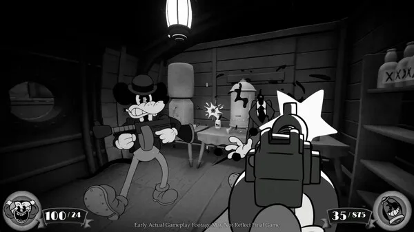 FPS Noir Inspirado em Mickey Mouse Recebe Novo Trailer Oficial de Gameplay