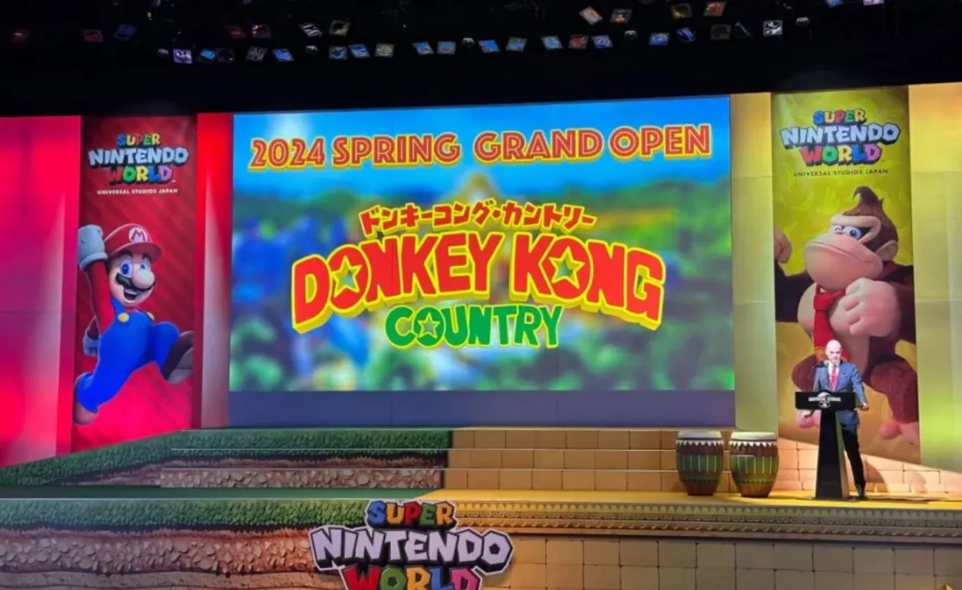 Japão: Super Nintendo World Apresentará Atração Donkey Kong Country na Primavera de 2024