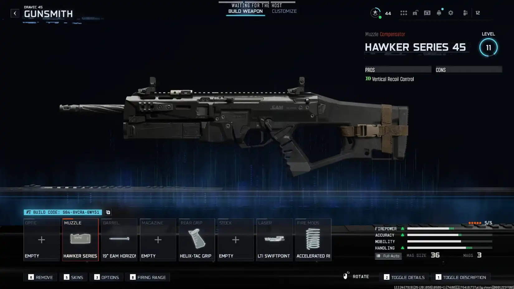 Best Dravec 45 loadout in Black Ops 7