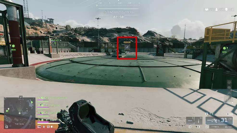 Barra de progresso de quebra de cofre em Battlefield 6 REDSEC.