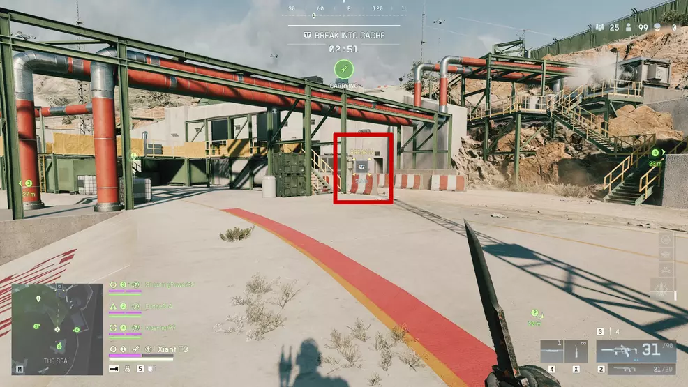 Jogador analisando seu loadout atual em Battlefield 6 REDSEC.