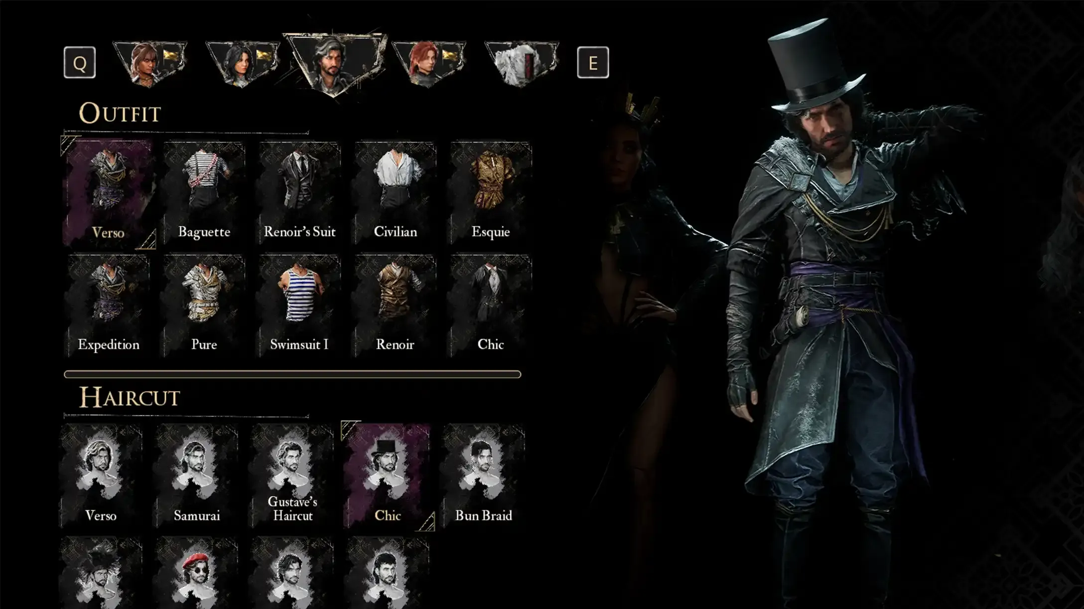 All Outfits & Haircuts (Verso's Drafts) in Clair Obscur Expedition 33