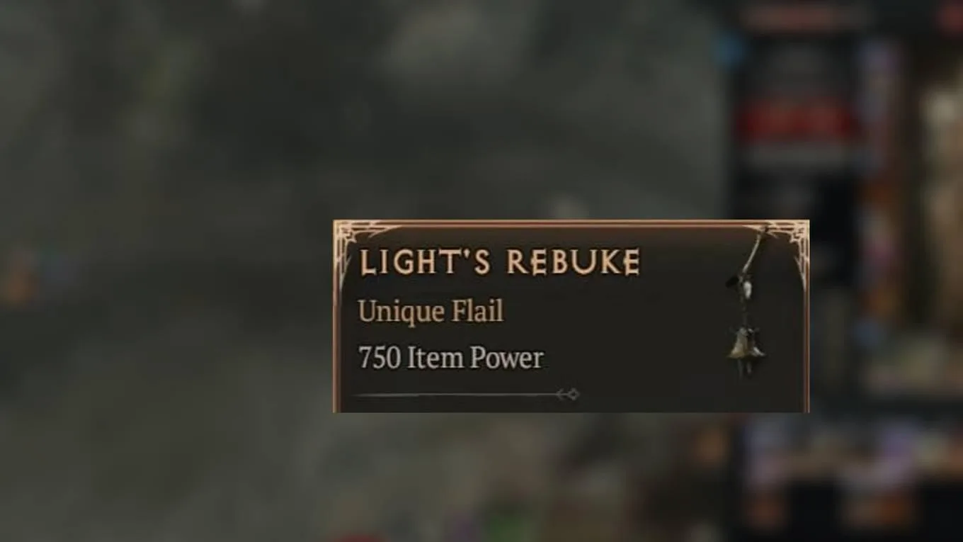 Diablo 4 Light's Rebuke Drop Location