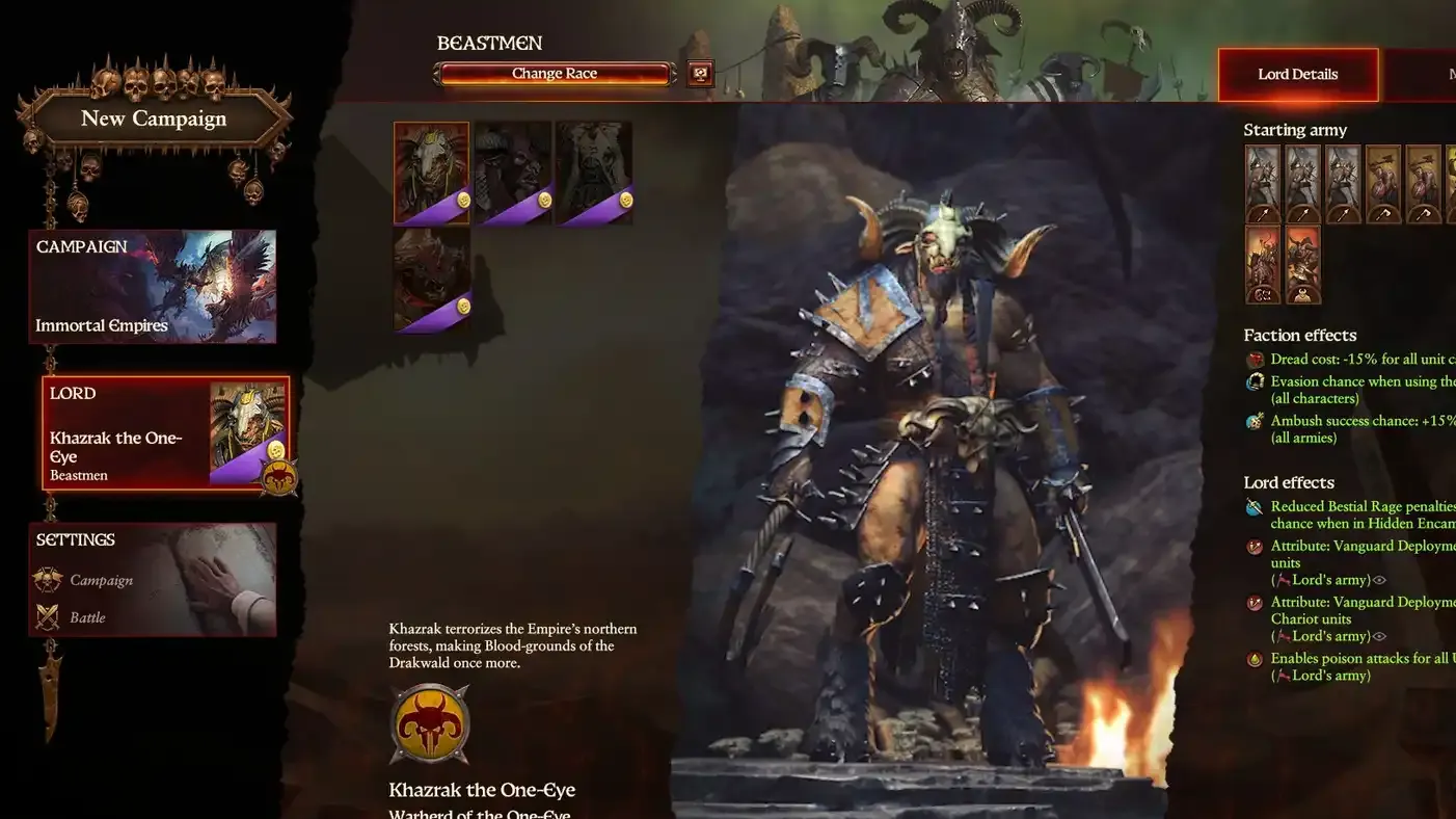 Every Playable Race in Total Warhammer 3