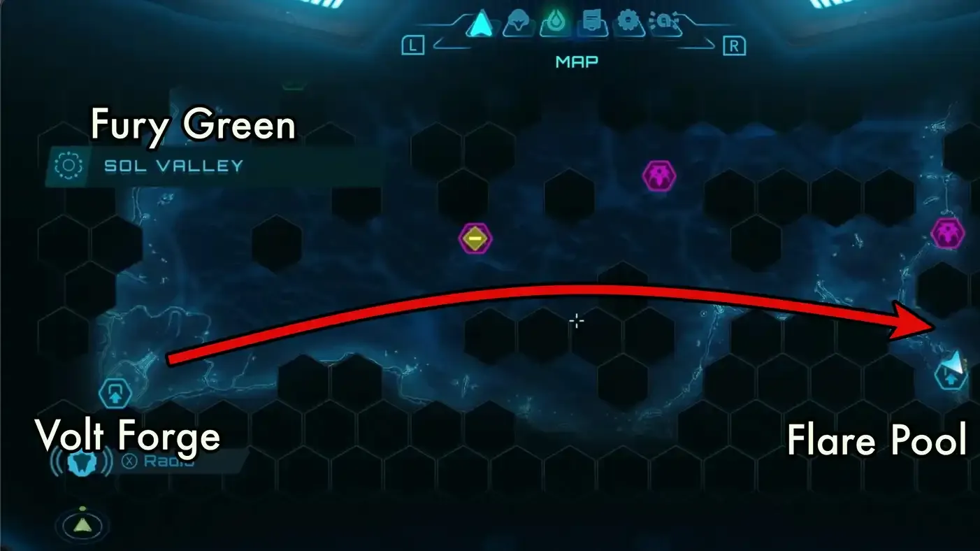 Flare Pool 100% All Collectibles in Metroid Prime 4