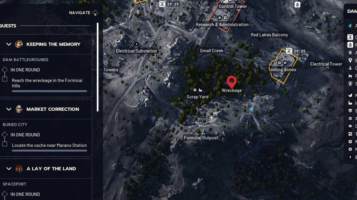 Formicai Hills Location (Keeping the Memory) in ARC Raiders