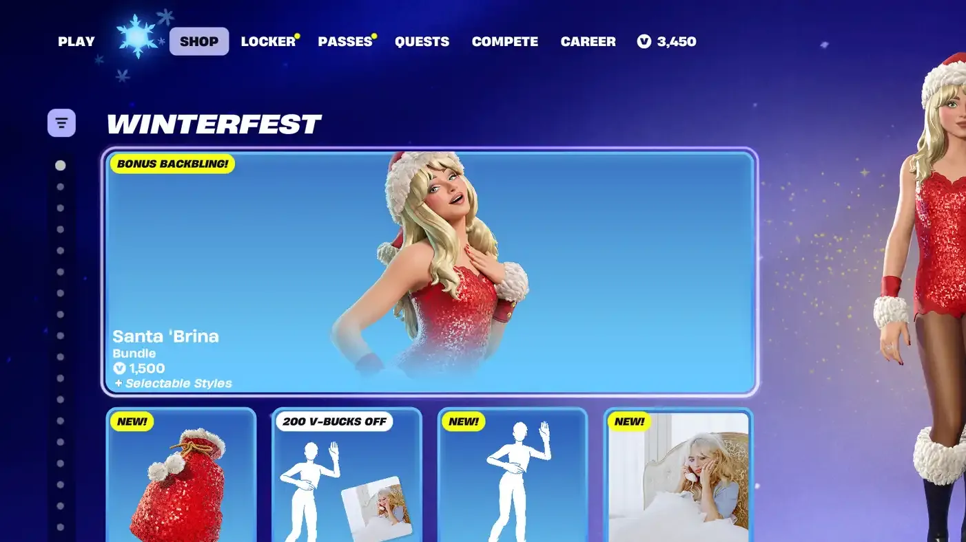 Fortnite: Is the Holiday Sabrina Carpenter Skin Free?