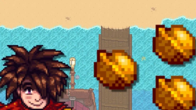 Stardew Valley:  para Achar as Nozes Douradas na Ilha Gengibre