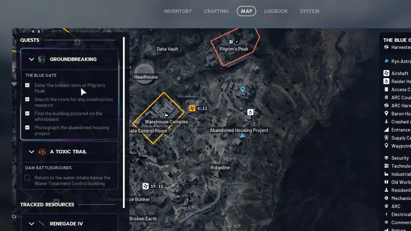 Groundbreaking Quest In ARC Raiders (Abandoned House On The Whiteboard)