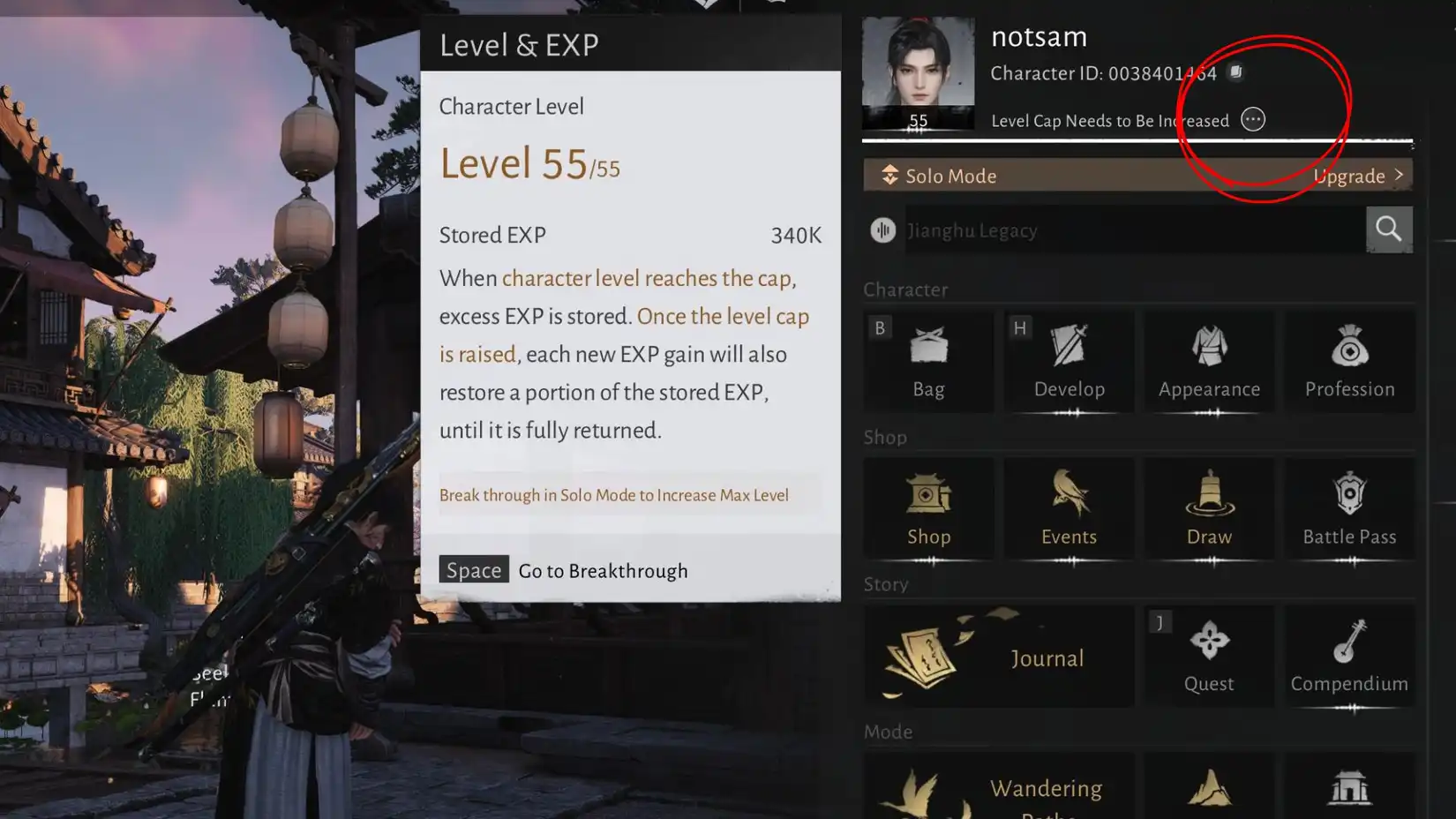How Stored EXP Works in Where Winds Meet