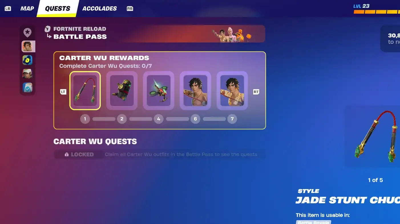 How to Get All Carter Wu Cosmetics in Fortnite
