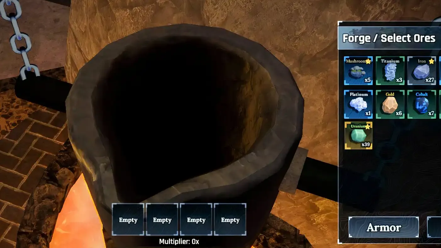 How To Get Uranium in The Forge (Volcanic Depths Location)