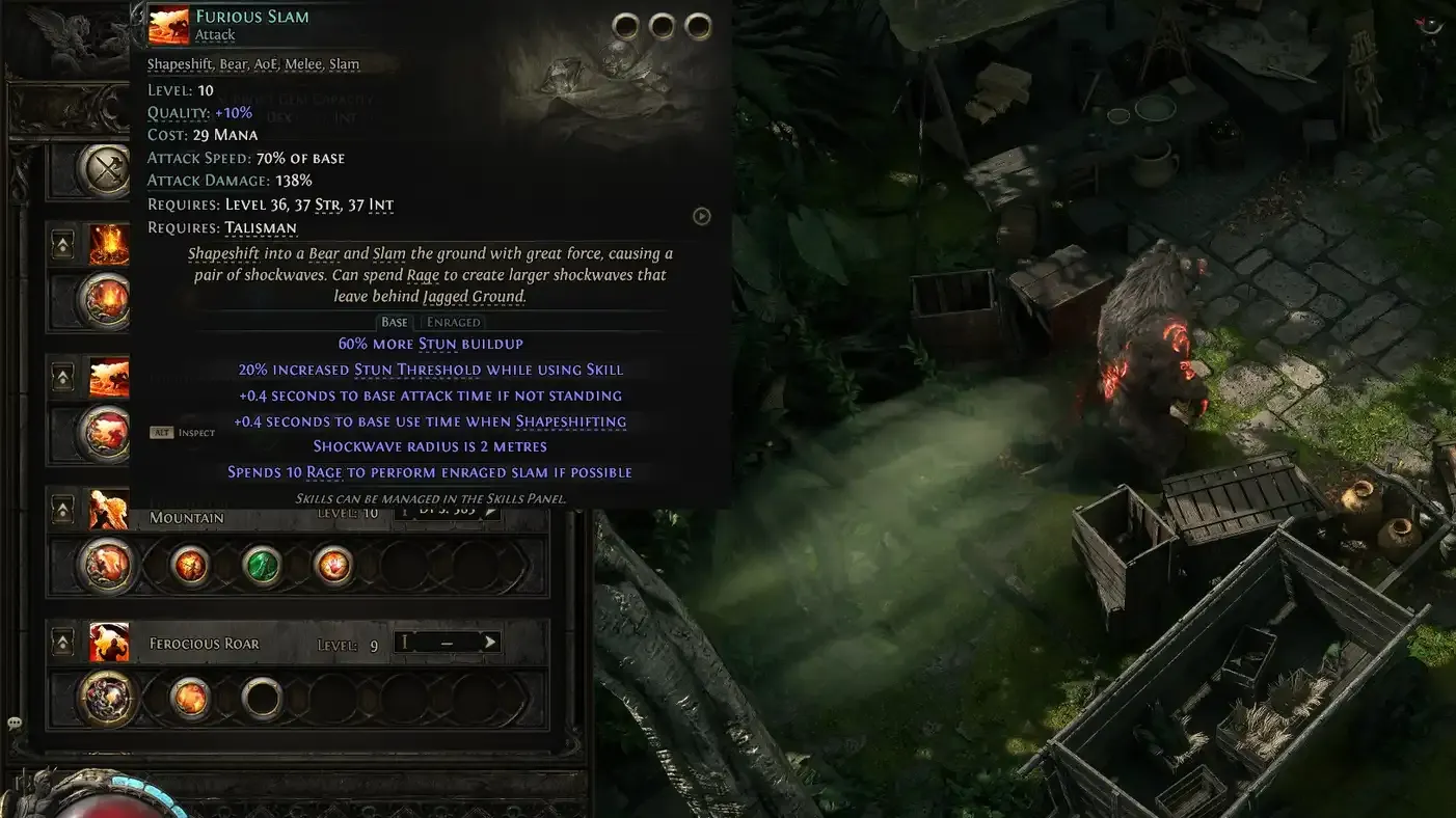 Path of Exile 2 Best Fire Bear Druid Leveling Build