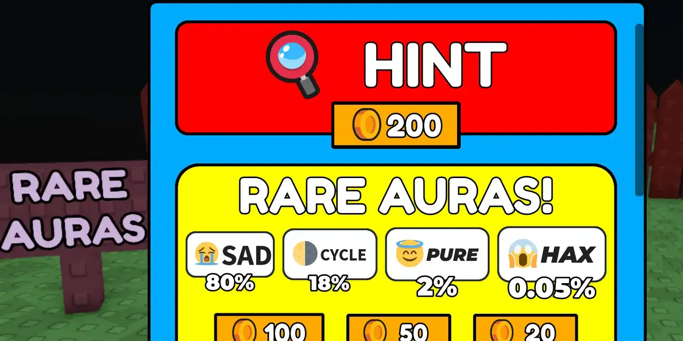 Roblox: Every Recipe in Aura Craft