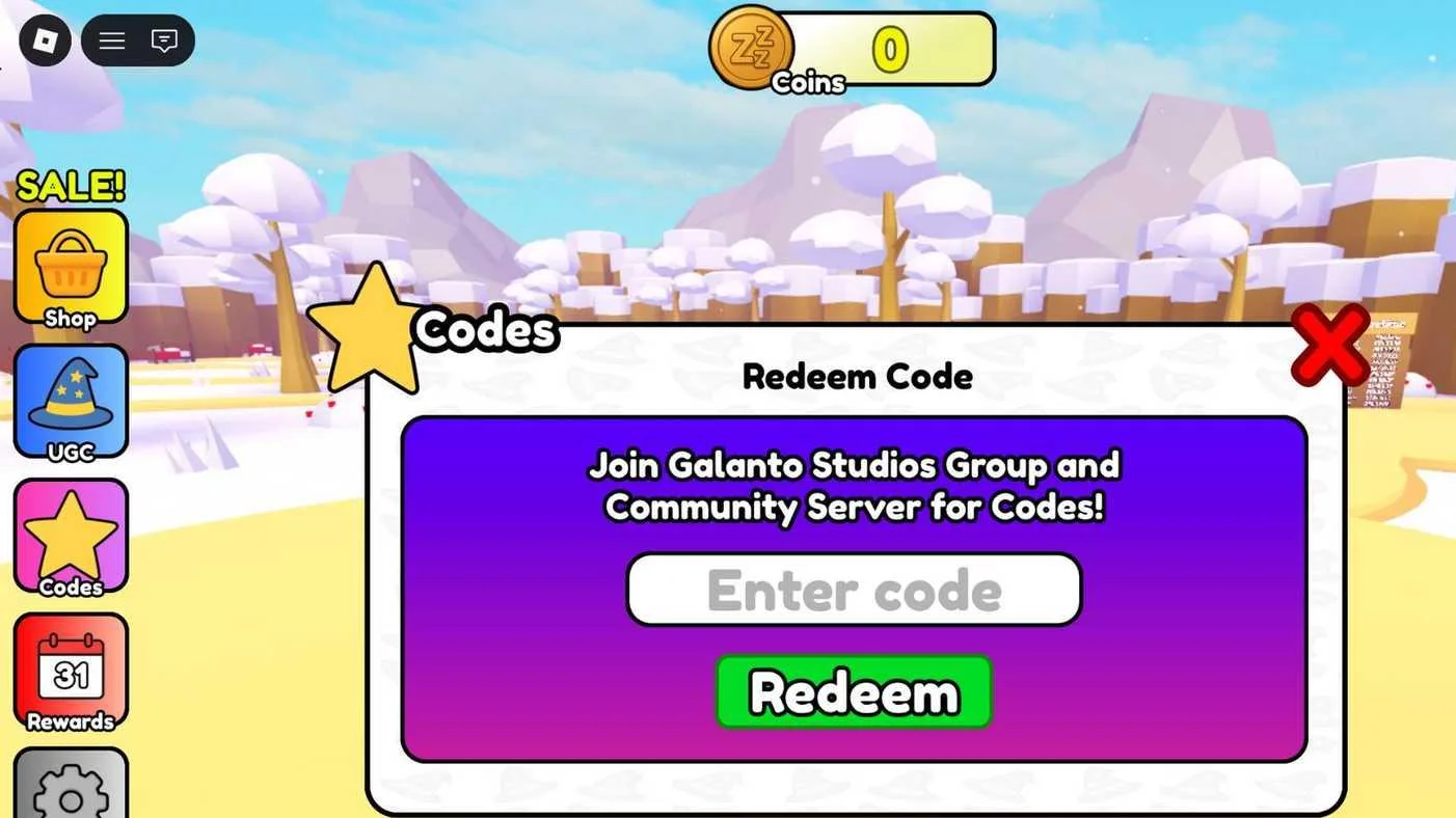 Roblox Sleep For UGC Codes
