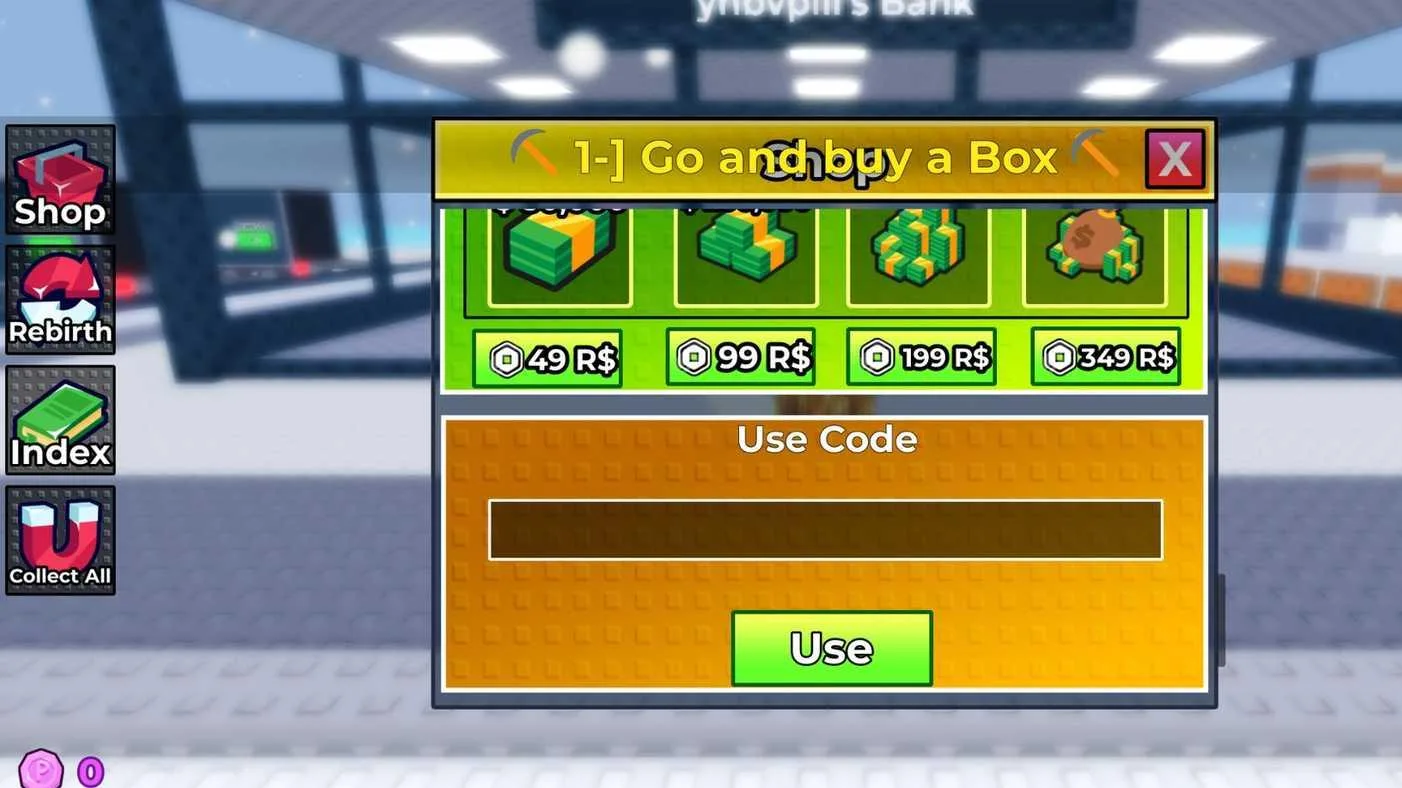 Roblox Your Bank Codes