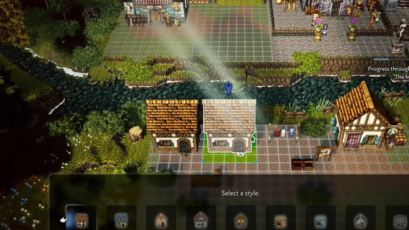Where to find town upgrades in Octopath Traveler 0