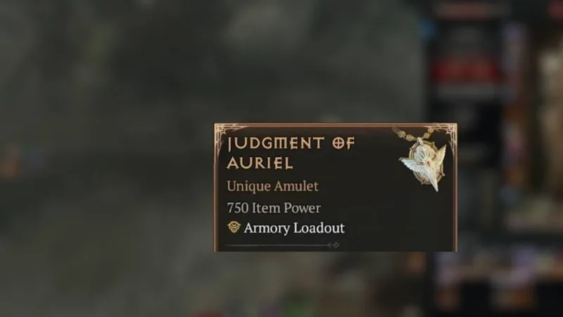 Amuleto Julgamento de Auriel em Diablo 4:  de Obtenção e Poderes Divinos