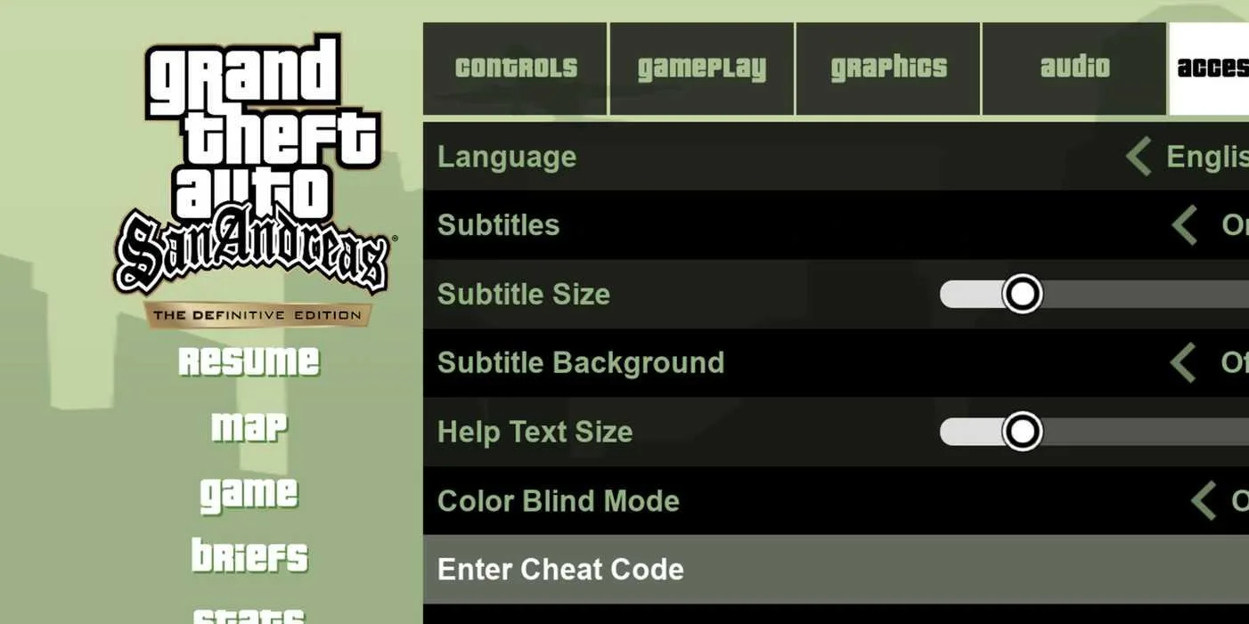 All GTA San Andreas Definitive Edition Cheats for Android and Mobile