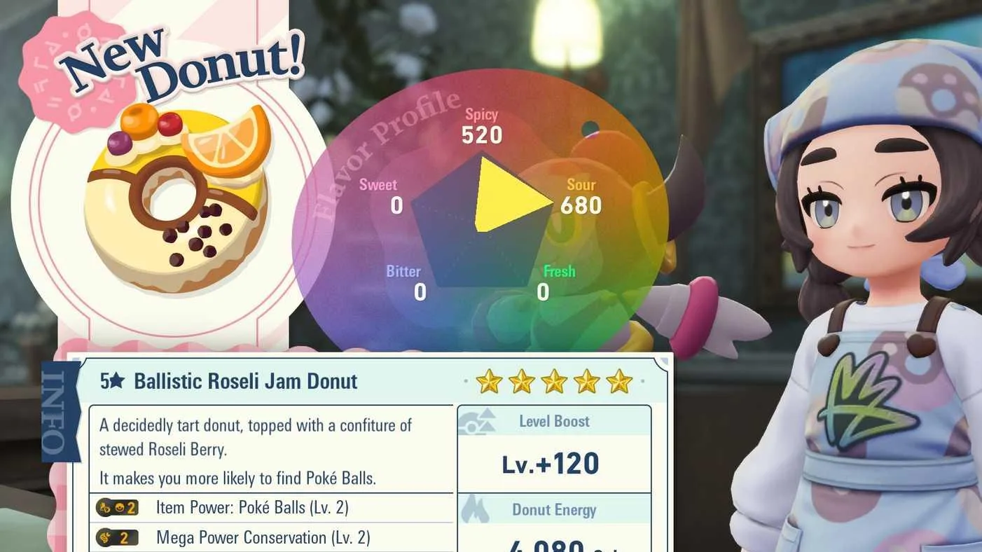 Best Donut Recipes in Pokemon Legends ZA Mega Dimension