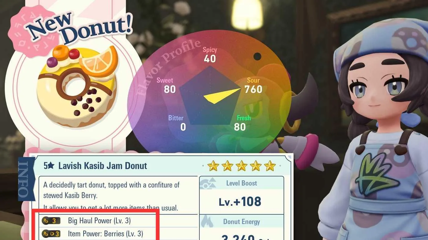 Best Donut Recipes in Pokemon Legends ZA Mega Dimension