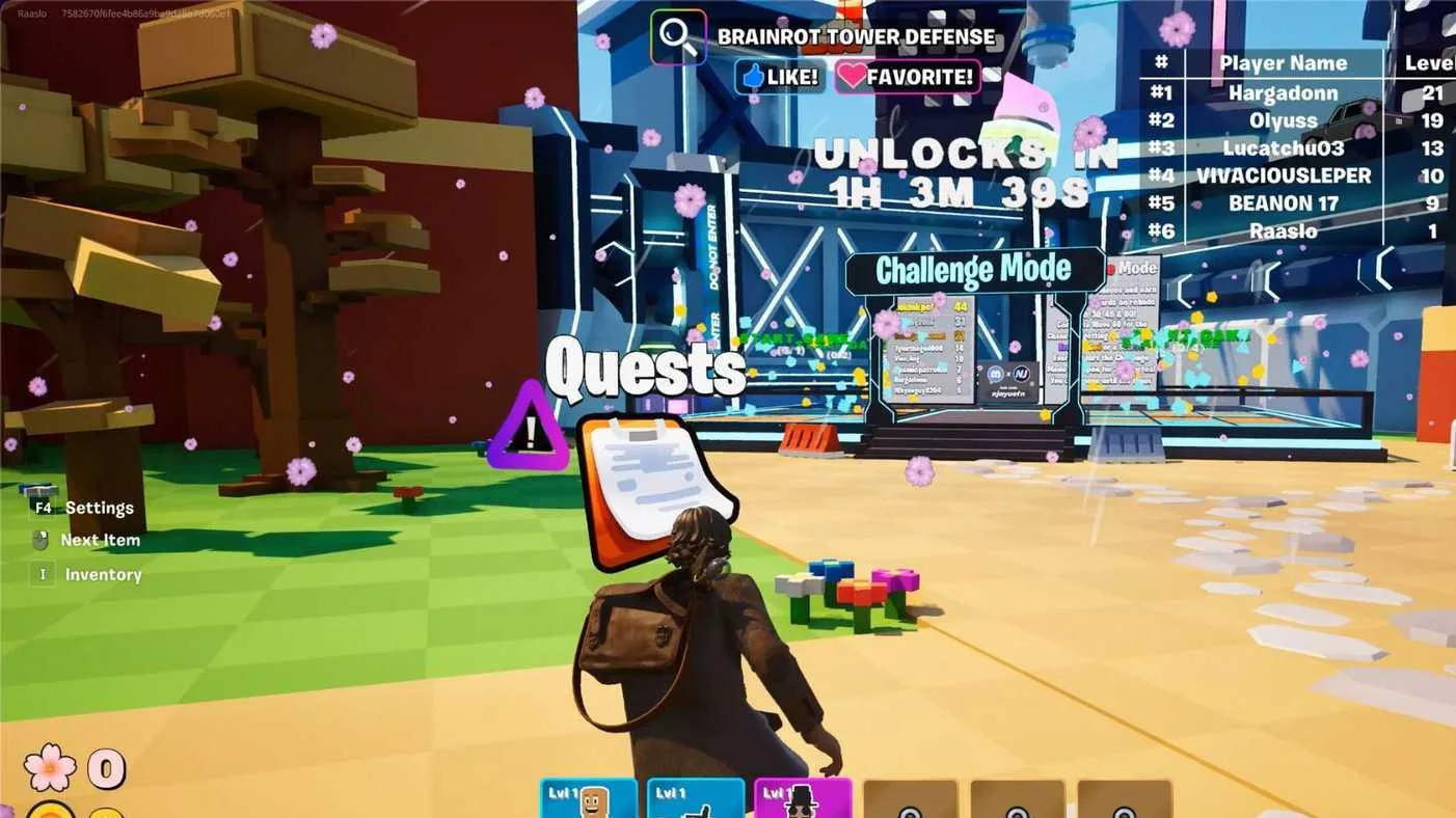 Fortnite Brainrot Tower Defense Codes