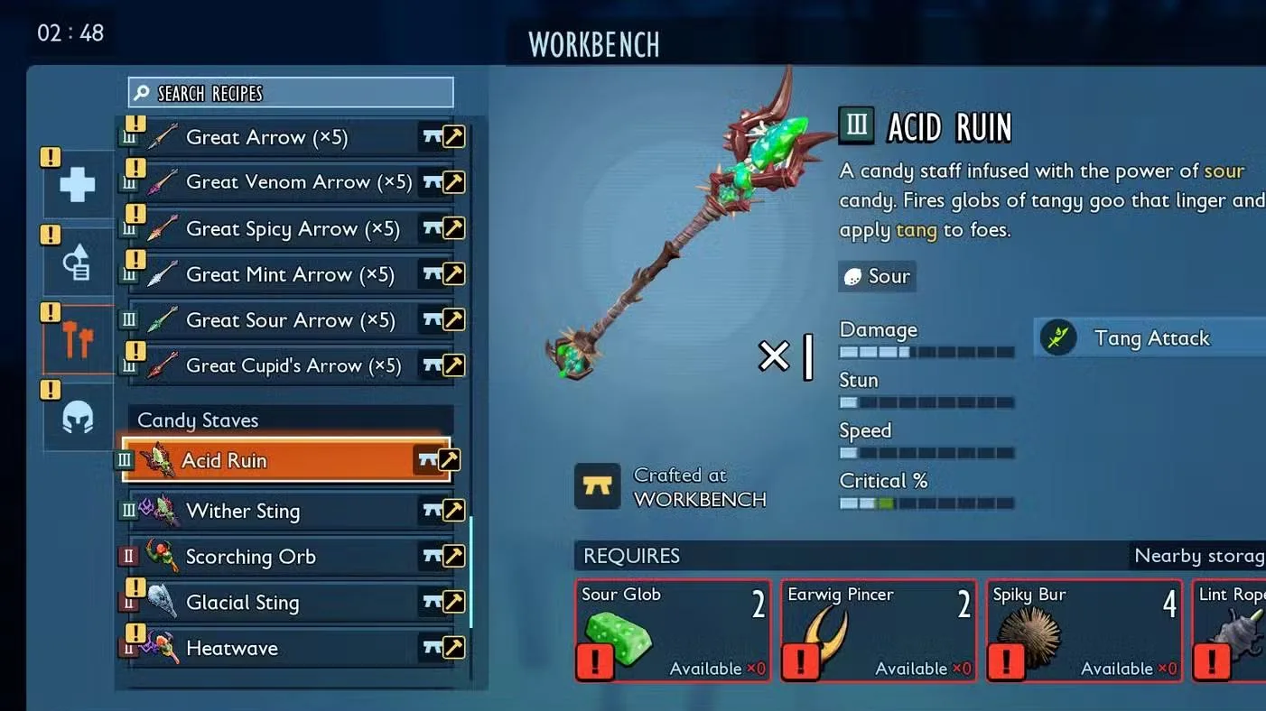 Grounded 2 Toxic Tangle DLC All New Weapons & Crafting Guides