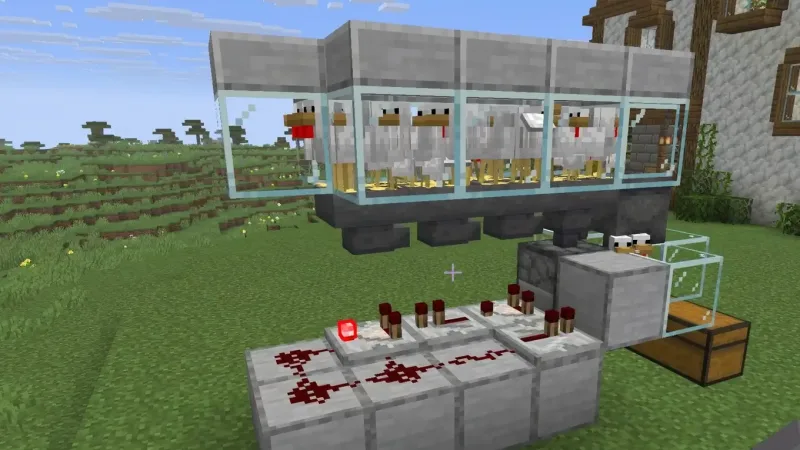 Construa sua Fazenda de Frango Automática no Minecraft: