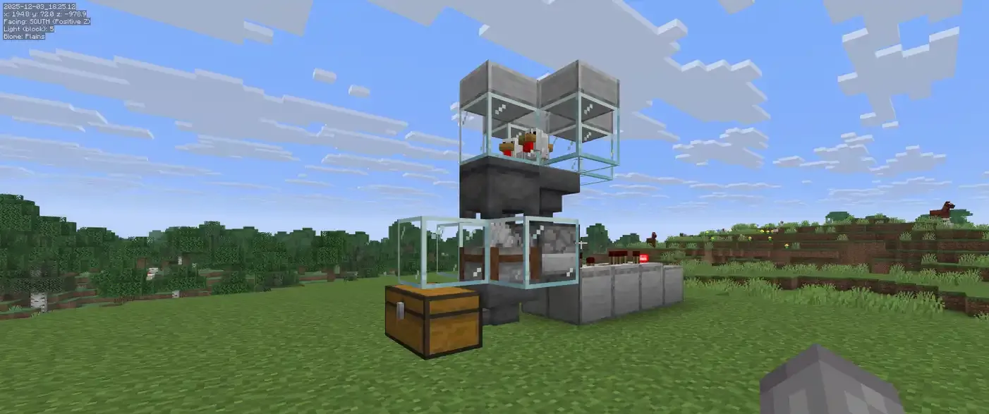 How To Build A Cooked Chicken Farm In Minecraft