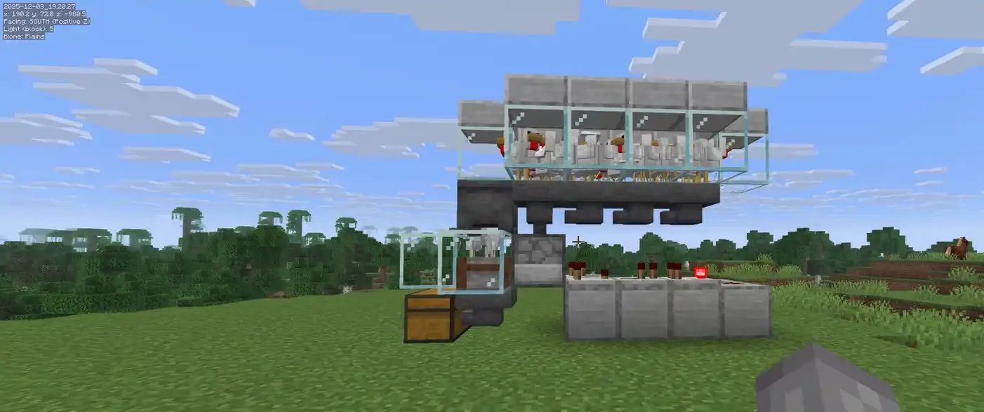 How To Build A Cooked Chicken Farm In Minecraft