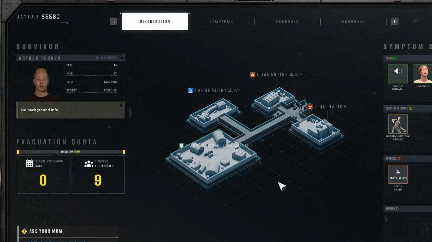 How to Discover New Symptoms in Quarantine Zone (Laboratory Guide)