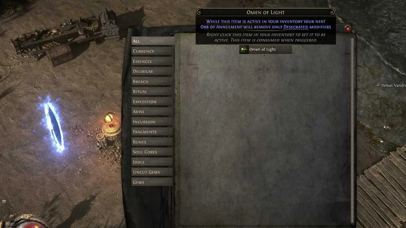How to Farm Omen of Light in Path of Exile 2
