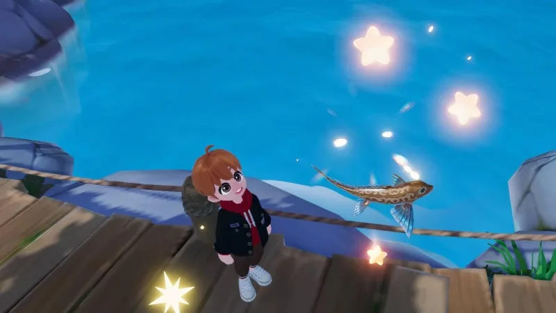 Heartopia: O  para Encontrar as Sombras de Peixe Cintilantes