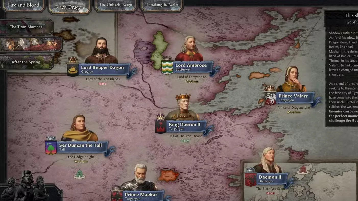 How to Play as Ser Duncan the Tall in Crusader Kings 3's AGOT Mod