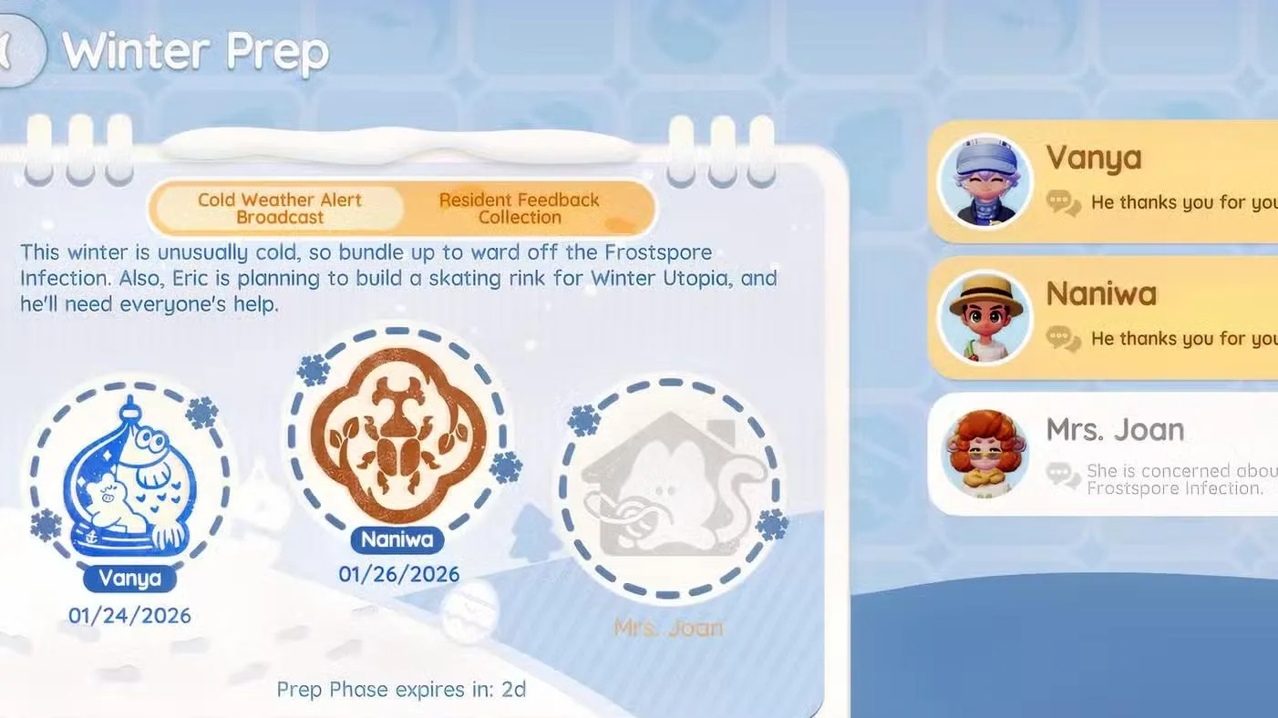 How to Unlock the Winter Frost Season in Heartopia