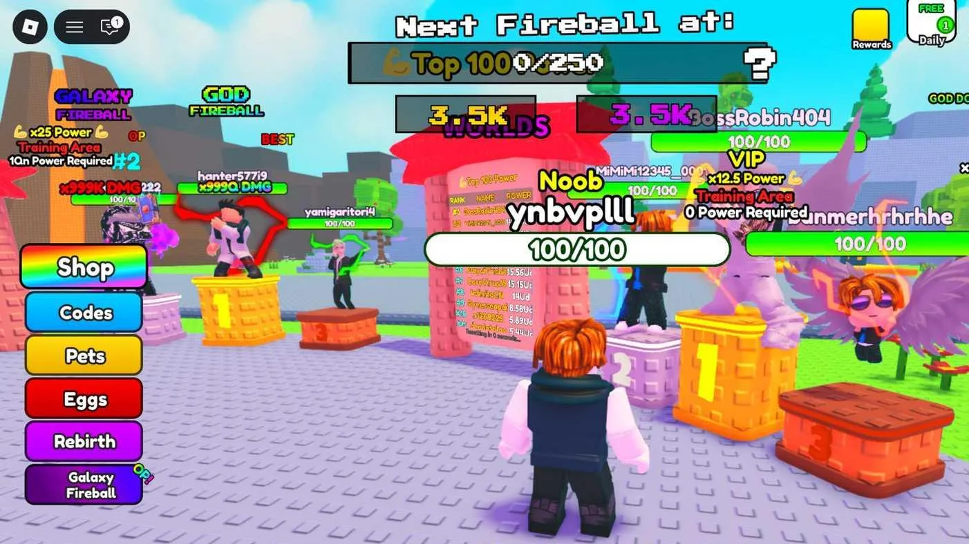 Roblox Fireball Training Codes
