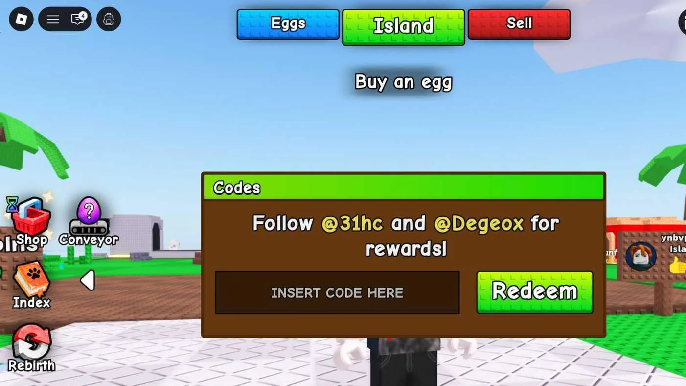 Roblox My Dragon Island Codes