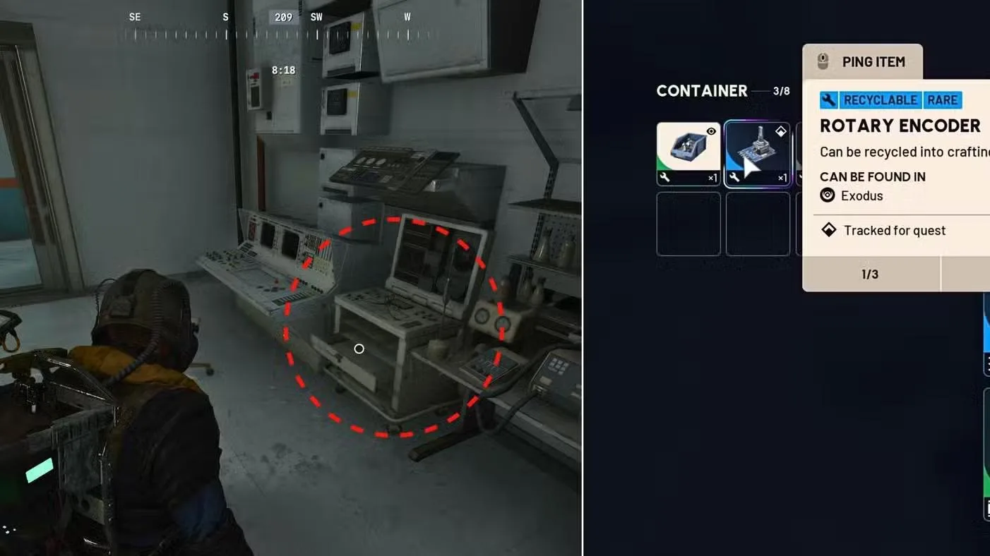 Rotary Encoder & Ion Sputter Location (With a View Quest) in ARC Raiders