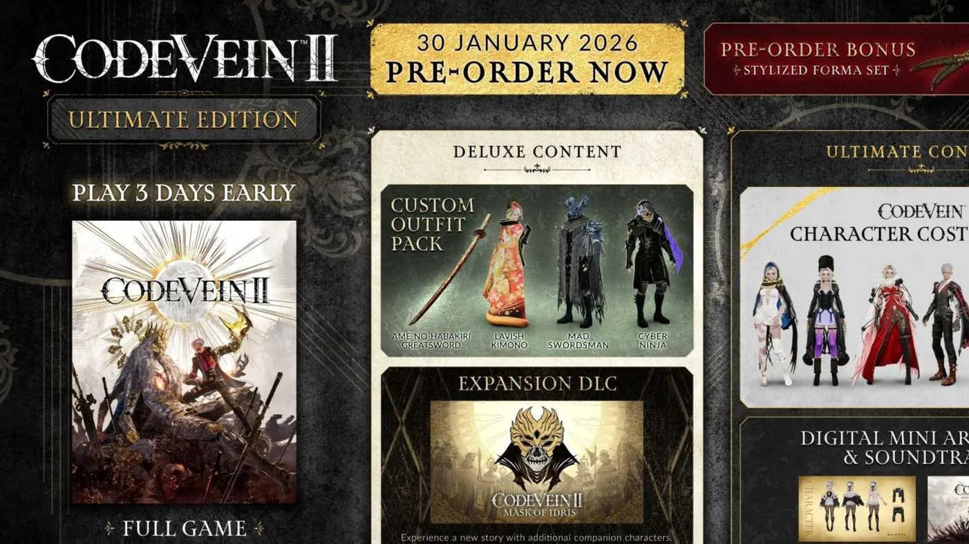 What Time Does Code Vein II Come Out?