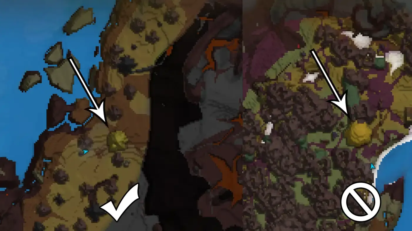 Onde encontrar madeira dourada em Hytale