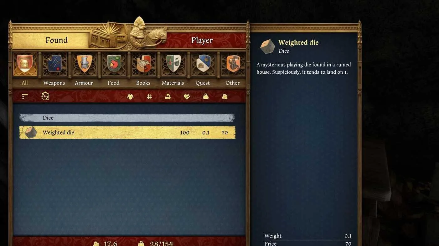 Where to Find the Weighted Die in Kingdom Come Deliverance 2