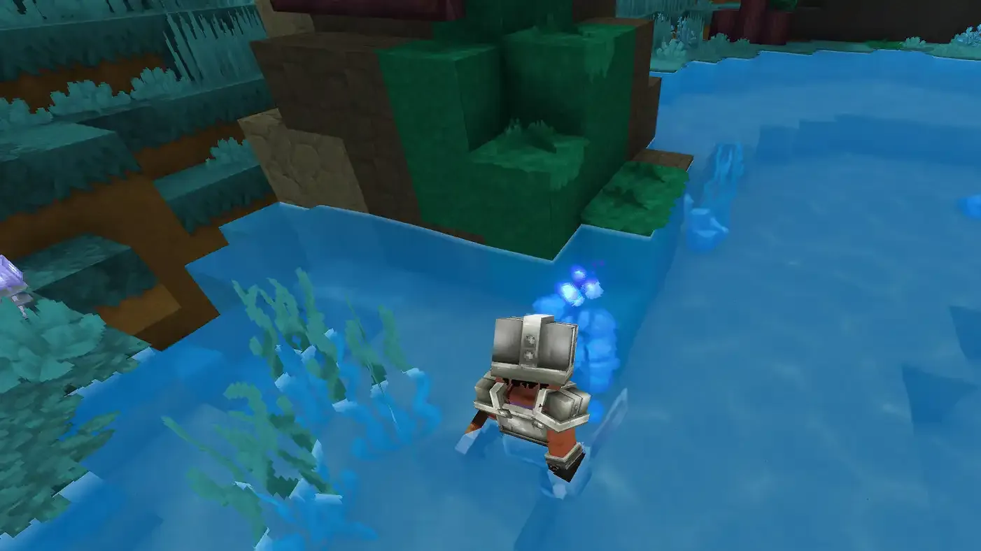Identificando Alga Azure no Mapa de Hytale