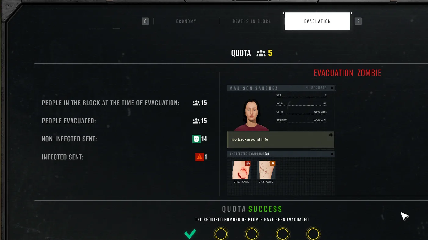 Where to Send Each Survivor in Quarantine Zone The Last Check