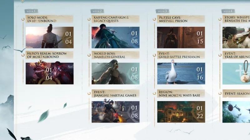 Where Winds Meet: O Que Chega de Novo em Janeiro no Jogo da Everstone Studio
