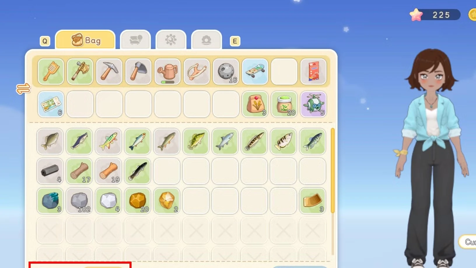 All Backpack Bag Upgrades in Starsand Island
