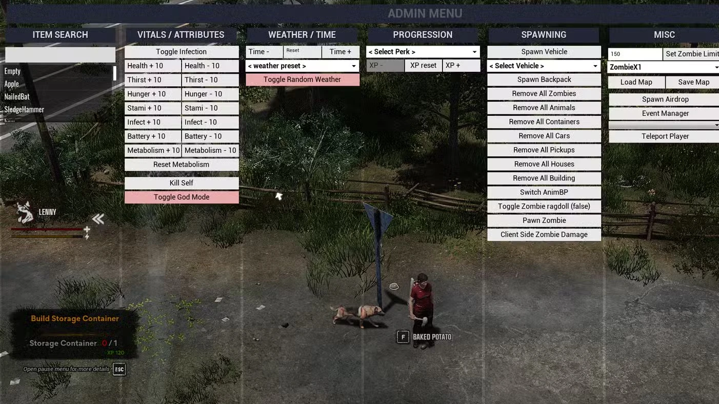 All Cheat Codes and Console Commands in HumanitZ