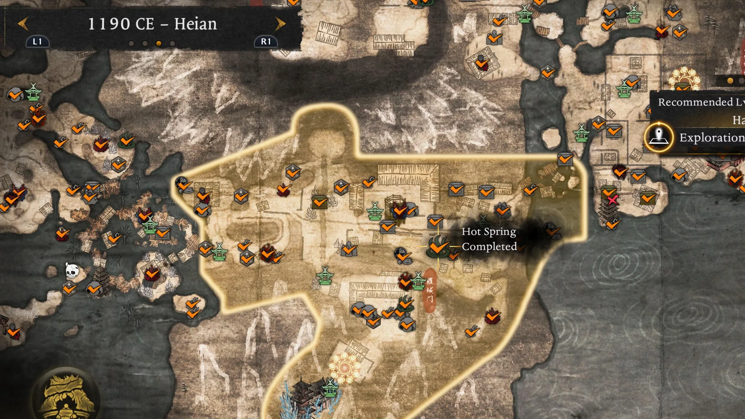 All Heian Hot Springs Locations in Nioh 3