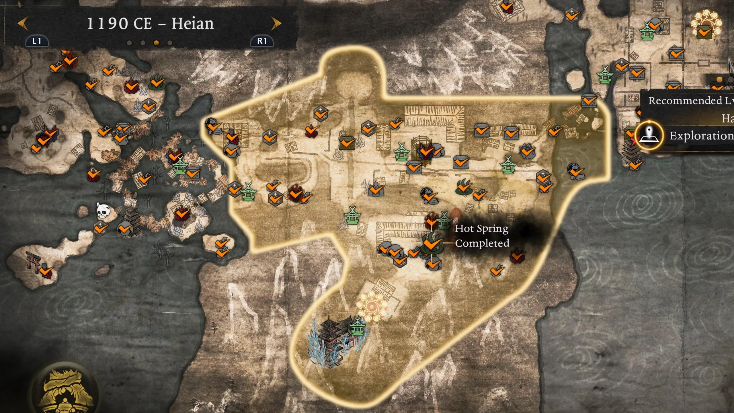 All Heian Hot Springs Locations in Nioh 3